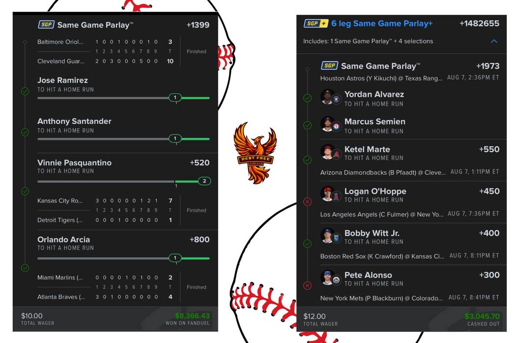 Debt Free Parlays - MLB, NBA, NFL Picks Preview 2